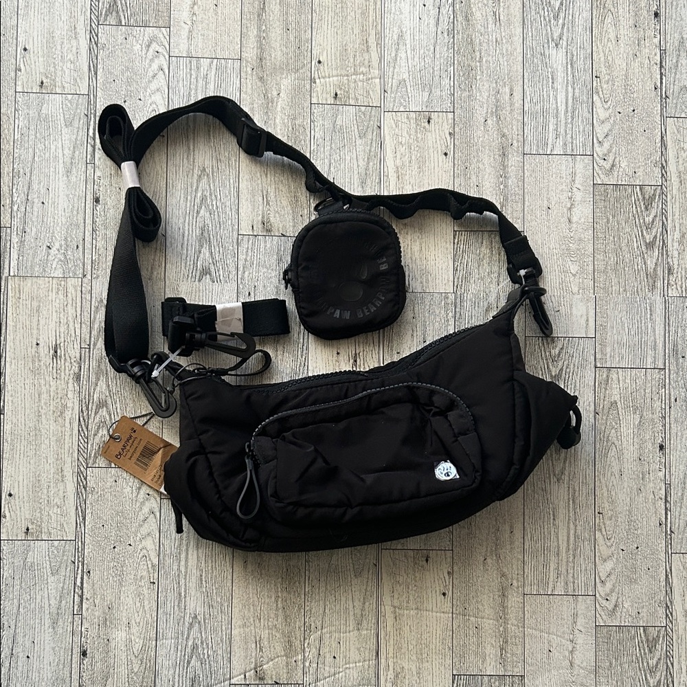 Bearpaw black Crossbody Bag with Pouch